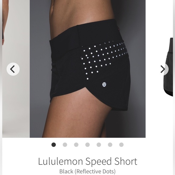 lululemon Speed Short Black (Reflective Dots)Size 4 - Picture 3 of 10